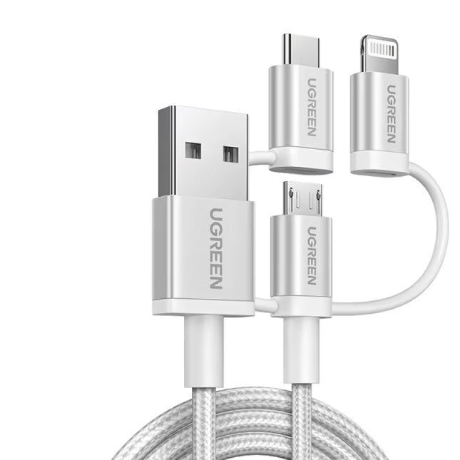 3-in-1 USB-C to Lightning & Micro USB Fast Charging Cable