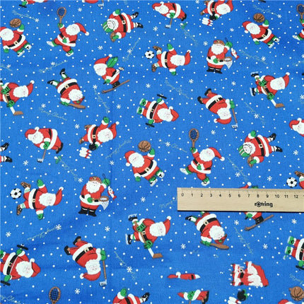 Red Santa Cotton Twill Cotton Cartoon Bed Clothing Fabric - Wnkrs