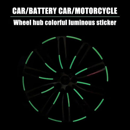 Reflective Wheel Rim Safety Stickers for Cars and Motorcycles - Wnkrs