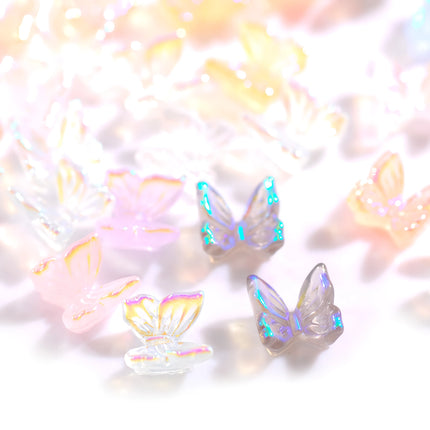 Charms pour ongles colorés en forme de papillon Aurora