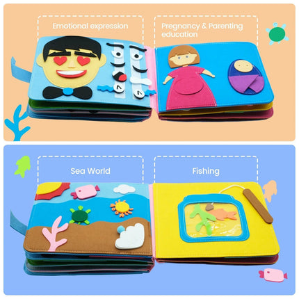 Montessori Toddler Learning Cloth Book - Wnkrs