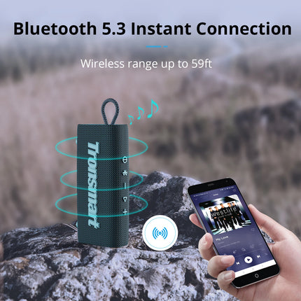 Haut-parleur Bluetooth 5.3 portable avec étanchéité IPX7 et véritable stéréo sans fil