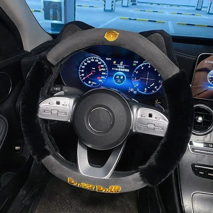 Colorful Plush Winter Steering Wheel Cover - Wnkrs