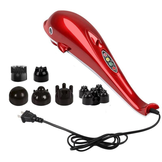 Electric Dolphin-Shaped Back and Body Massager with Infrared Vibration - Wnkrs