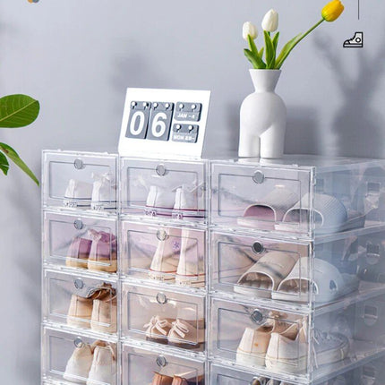 Transparent Shoe Storage Organizer Box - Wnkrs