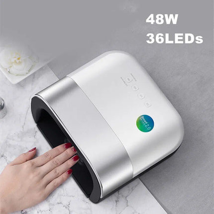 48W LED Nail Lamp - Quick Dry UV Gel Nail Polish Dryer with Smart Sensor - Wnkrs