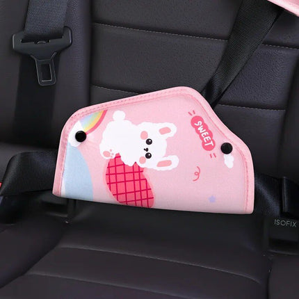 Kid's Comfort Car Seatbelt Protector with Cartoon Design - Wnkrs