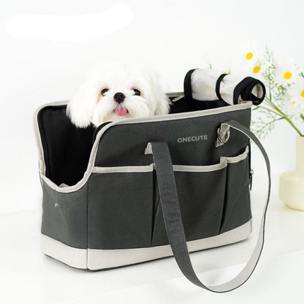 Bolsa de lona portátil para transportar mascotas en el hombro