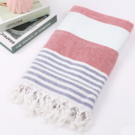 Cotton striped beach towel 100x180cm - Wnkrs