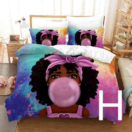 African Girl 3D Printed Bedding Set - Wnkrs