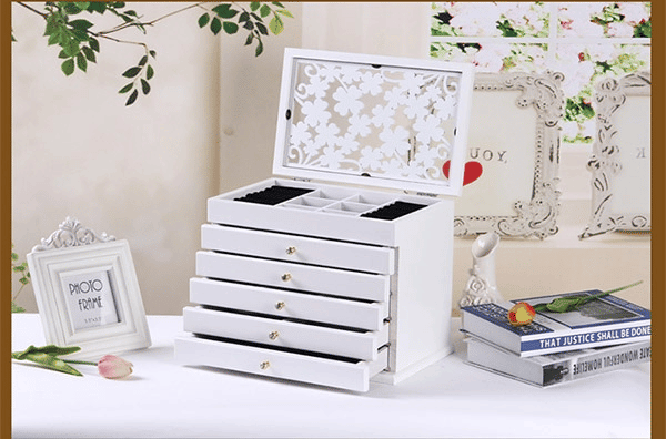 Wooden Storage Box for Jewelry