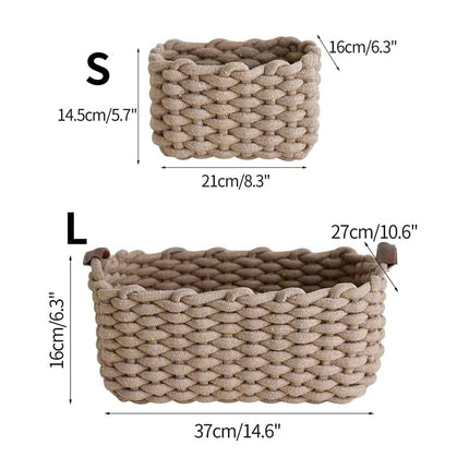 Woven Cotton Storage Basket - Wnkrs