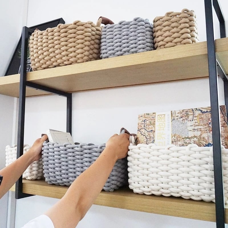 Woven Cotton Storage Basket