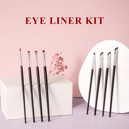 Ensemble de 4 pinceaux de maquillage synthétiques de qualité supérieure pour les yeux