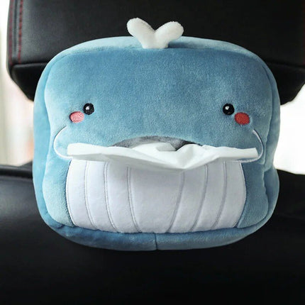 Adorable Plush Animal Car Tissue Holder - Napkin Dispenser for Auto & Home - Wnkrs