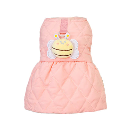 Robe de princesse d'hiver confortable pour chiens de petite et moyenne taille