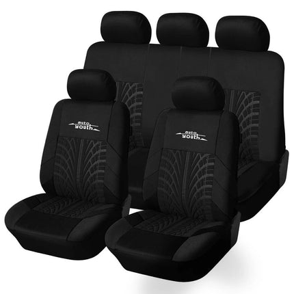 Universal Fit Embroidered Car Seat Covers with Tire Track Detail - Wnkrs