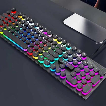 Illuminated Wired Mechanical Keyboard for Desktop and Laptop