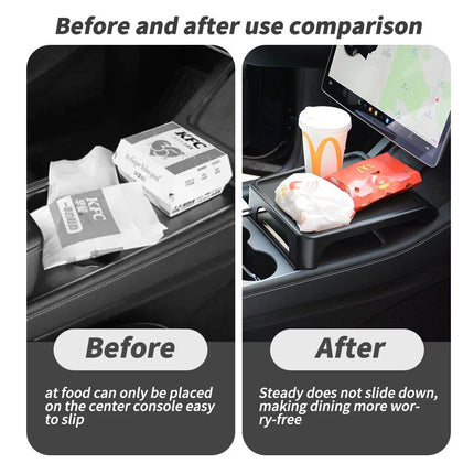 Portable Central Control Car Dinner Plate for Tesla Model 3/Y (2019-2023) - Wnkrs