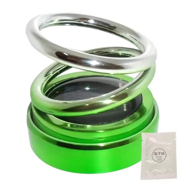 Ambientador solar para coche: difusor de aromaterapia con rotación de 360 grados