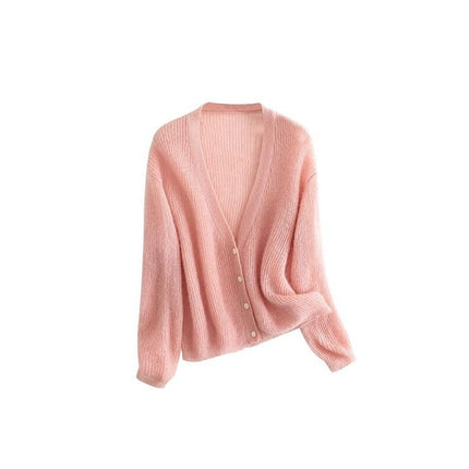 Cardigan douillet en mélange de mohair et de laine pour femme