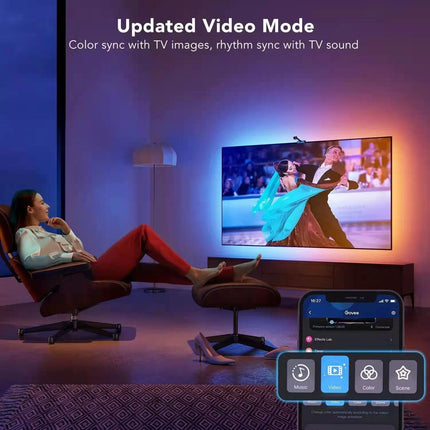 4K HDMI-Compatible Smart LED TV Backlight Strip with Color Sync and App Control - Wnkrs