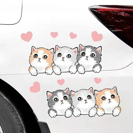 Cute Cartoon Cat Car Stickers - Wnkrs