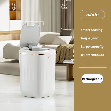 Poubelle intelligente automatique 20L/22L avec capteur – Grande, étanche, silencieuse