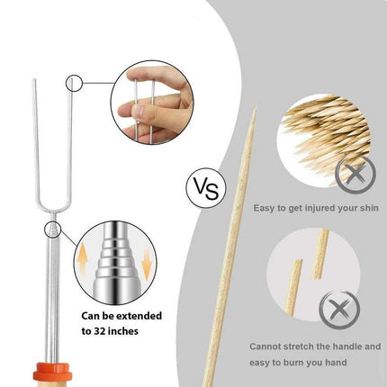 Brochettes doubles en métal