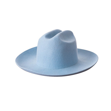 Chapeau de cowboy en laine de luxe pour femme