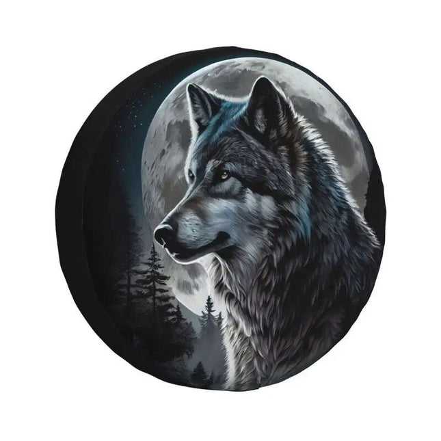 Wild Spirit Wolf Tire Cover – Custom Protector for 4x4, Trailer, RV Wheels - Wnkrs