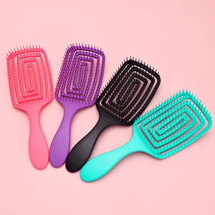 Brosse à cheveux antistatique à coussin d'air pour un coiffage sans nœuds