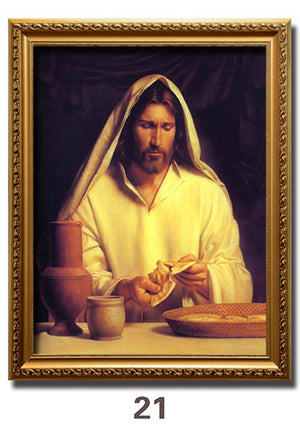 Jesus Portrait Immanuel Lord Christian Decorative Painting - Wnkrs