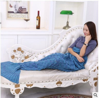 Air Conditioning Scale Sofa Blanket Mermaid Tail - Wnkrs