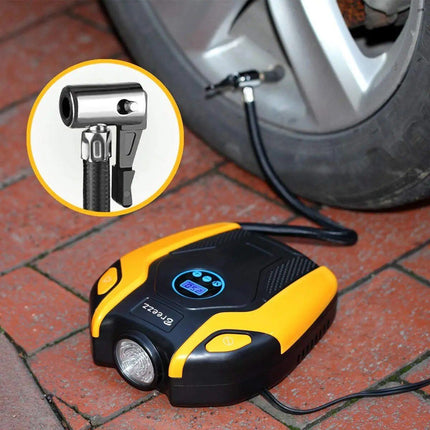 Compact Digital Car Tire Inflator with Auto Shut-Off & LED Light - Wnkrs