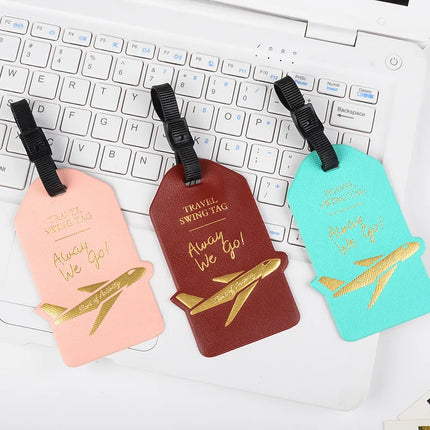 Portable PU Leather Luggage Tag