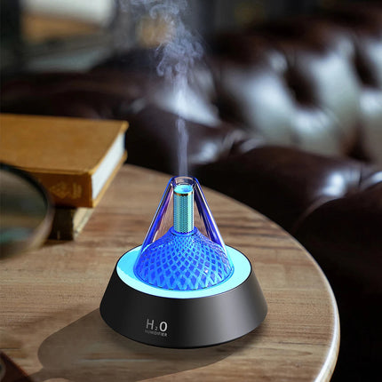 Diffuseur d'arômes ultrasonique USB avec lumière LED colorée - Mini humidificateur