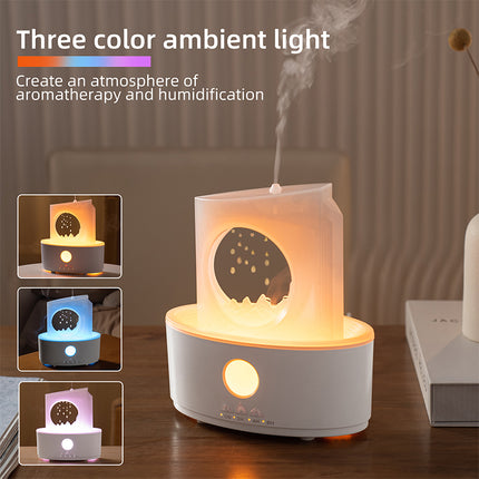 Rain Cloud Ultrasonic Aroma Diffuser & Humidifier with 3-Color LED Light & Remote Control