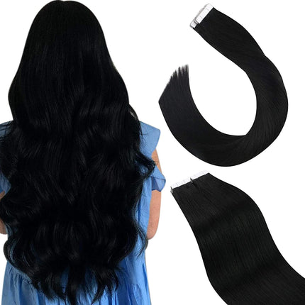 Lujosas extensiones de cabello humano con cinta adhesiva