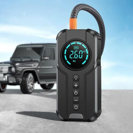 Multi-Function Portable Car Jump Starter with Air Compressor, Power Bank, and Emergency Light - Wnkrs