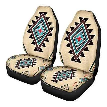 Southwest Geometric Tribal Aztec Universal Car Seat Covers - Wnkrs