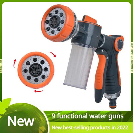 High-Pressure Car Washer Foam Sprayer with 8 Watering Modes - Wnkrs