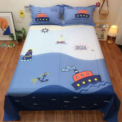 Cotton Cartoon Single Piece Can Be Equipped With Duvet Cover Sheet - Wnkrs