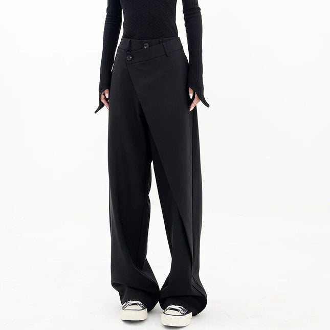 Pantalon large taille haute tendance pour femme