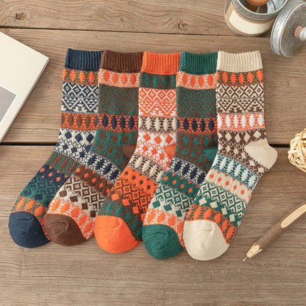 5 Pairs Unisex Thick Warm Socks