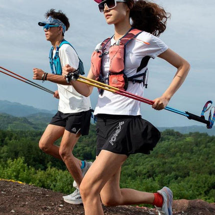 Bastón de trekking ligero y plegable con cierre rápido