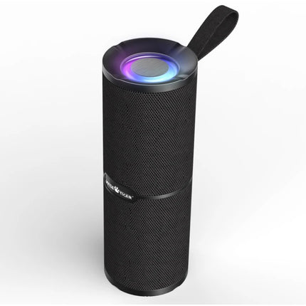 Haut-parleur radio FM Bluetooth portable avec lumière RVB et caisson de basses