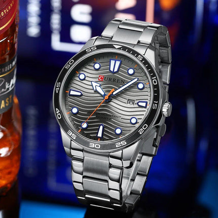 Elegant Stainless Steel Quartz Watch - Wnkrs