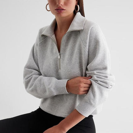 Pull polaire zippé confortable pour l'automne