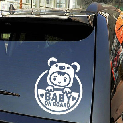 Reflective 'Baby on Board' Vinyl Car Decal - Wnkrs